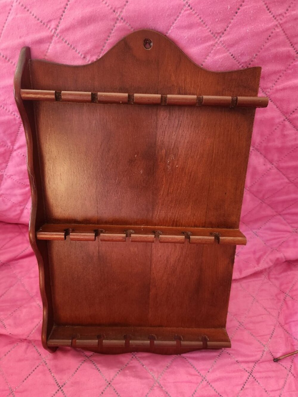 Wood Spoon Vintage 3 Tier With 18 Slots